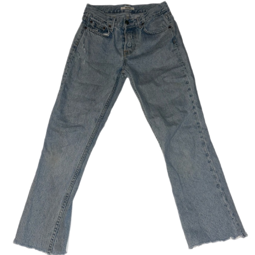 GRLFRND Tatum Jeans Women’s 23 Button Fly Raw Hem